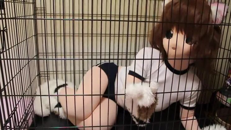 Какао-мягкий японский бондаж, игра с дыханием, кигуруми, бондаж wsm_mikeneko_cage