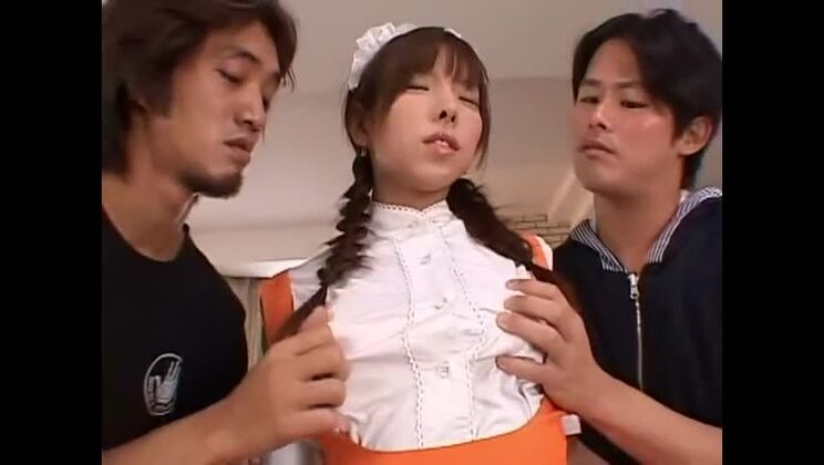 Лучшая японская проститутка в невероятном кремпае, сцена MILF JAV